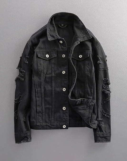 ♂Distressed Denim Jacket