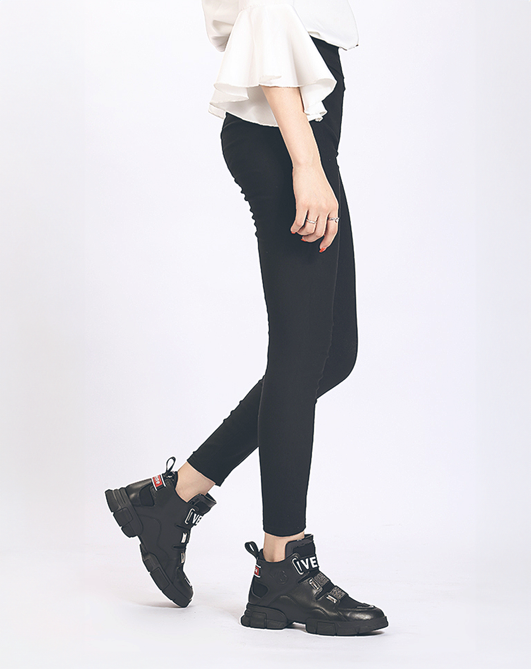 ♀Rubber Belt Platform Shoes