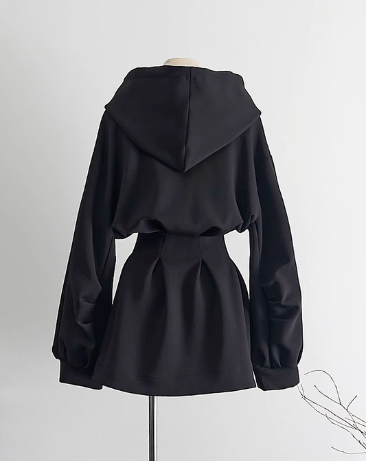 ♀Hooded Short Dress