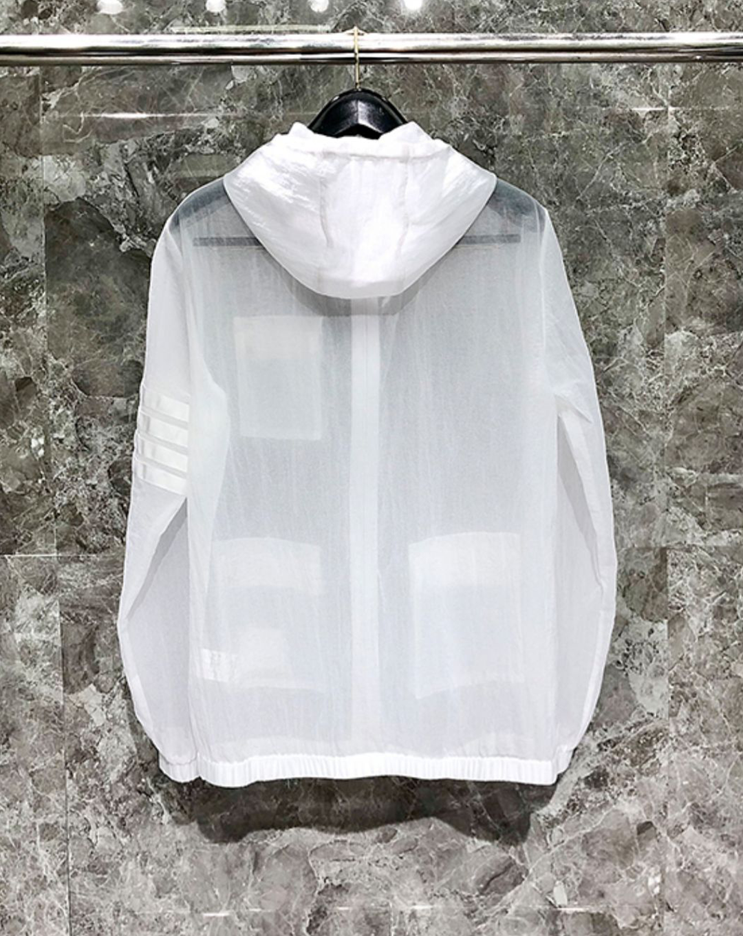♂Striped Sleeve Windbreaker
