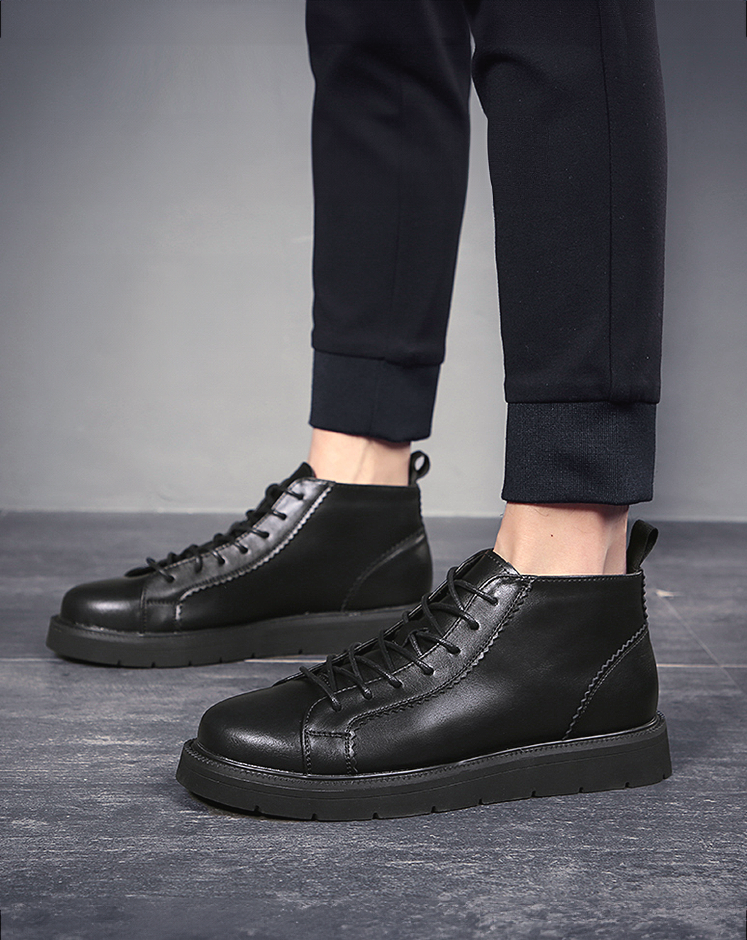♂本革/Lace Up Low Cut Boots