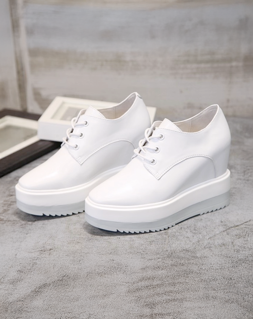 ♀本革/Smooth Laceup Shoes