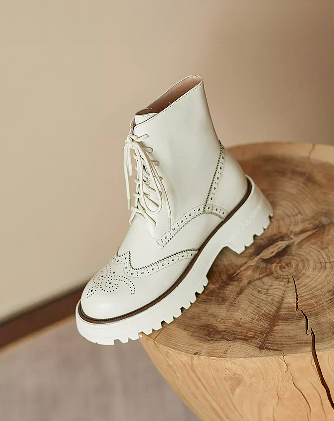 ♀本革/Classic Brogue Boots