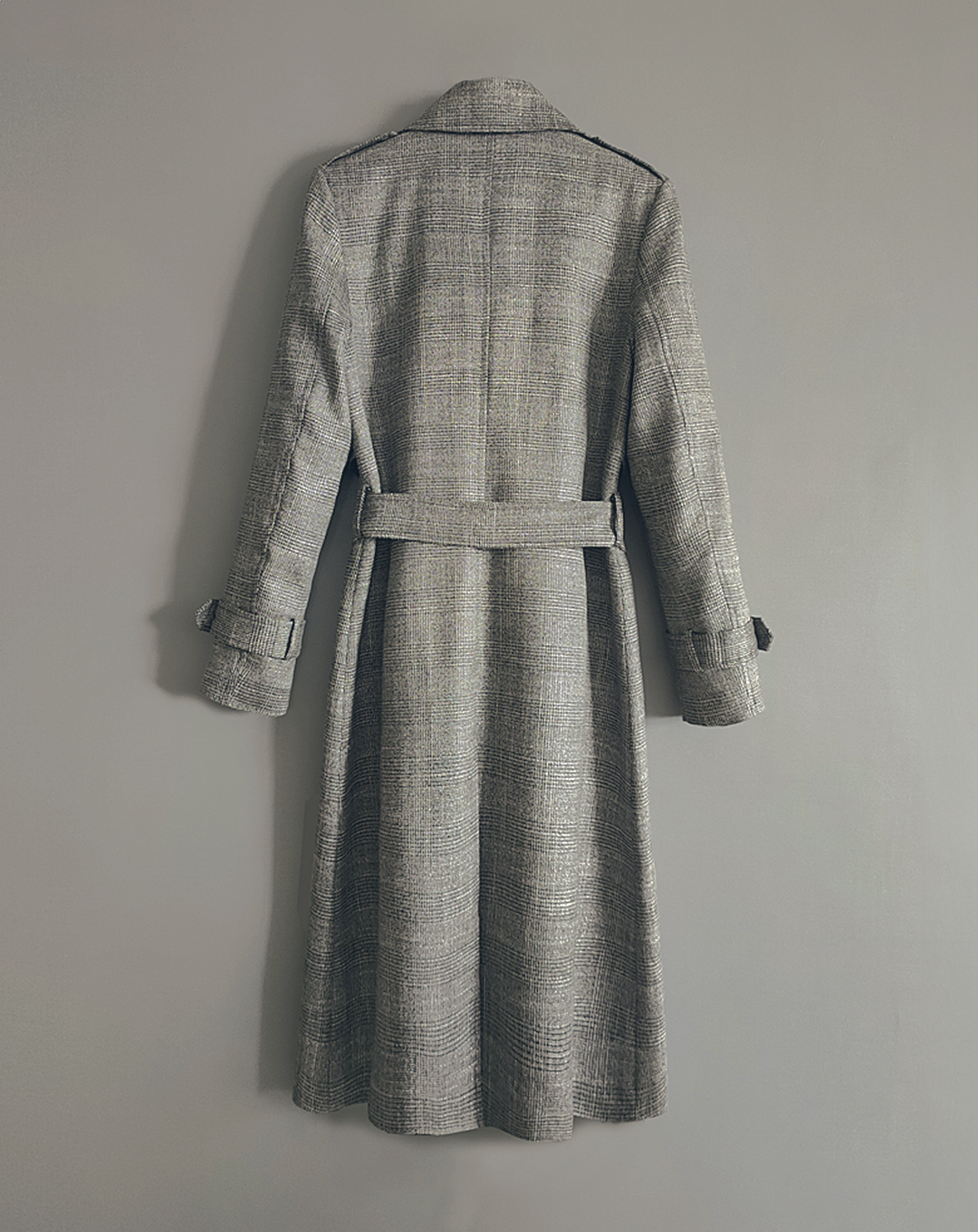 ♀Glen Check Trench Coat