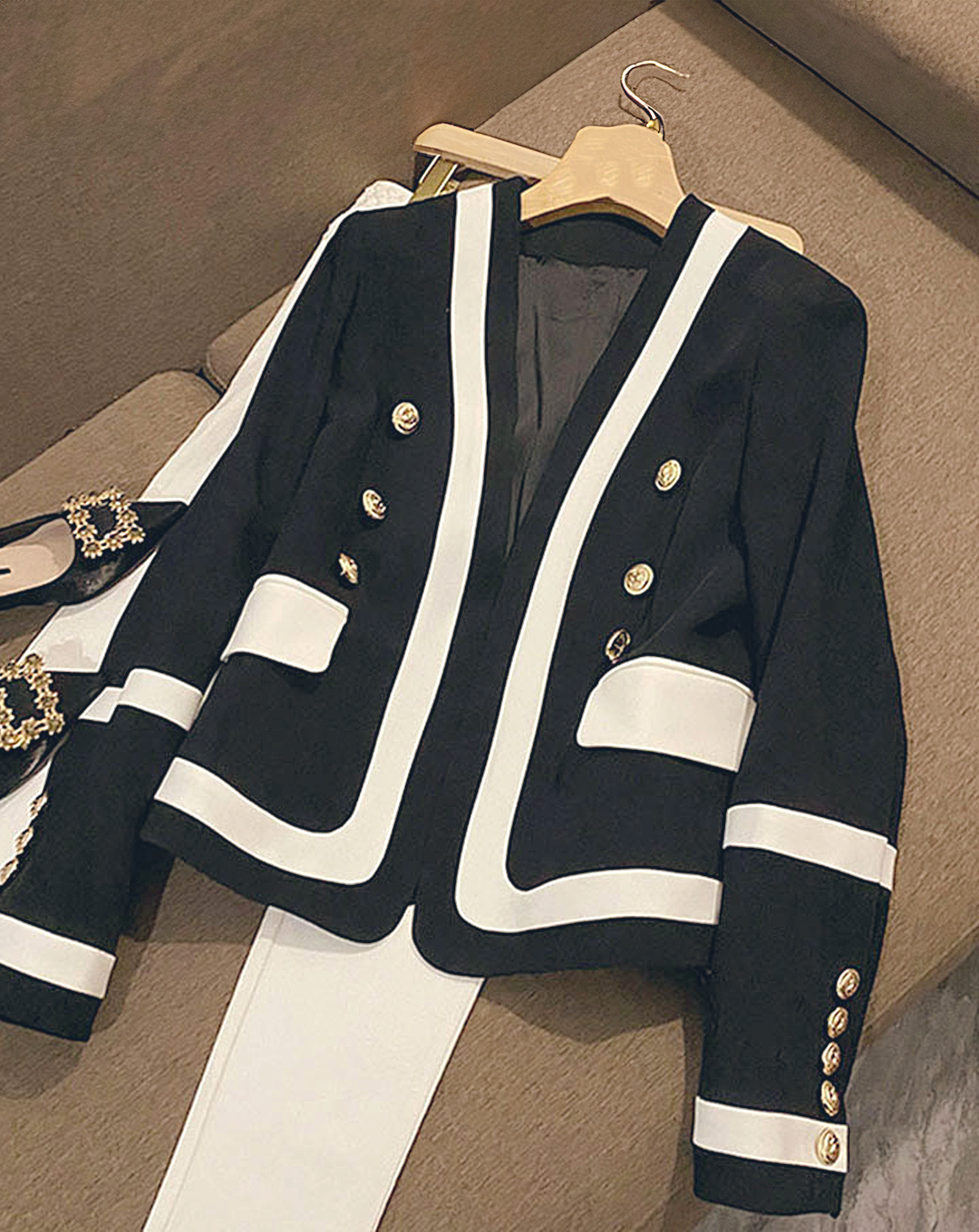 ♀Classic Double Breasted Jacket