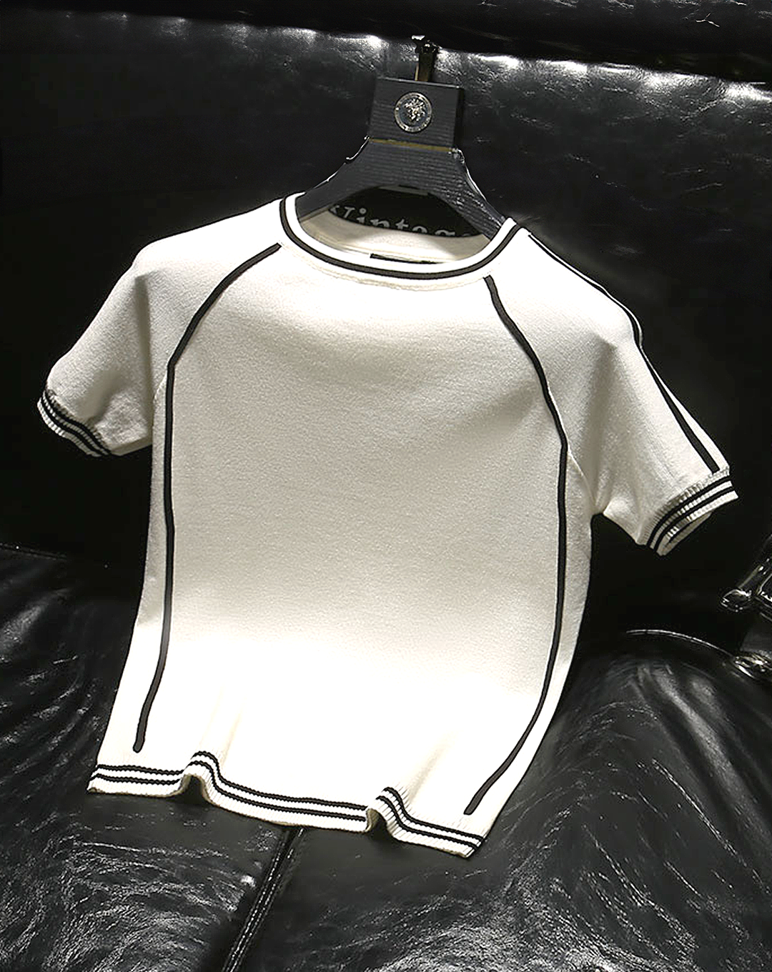 ♂Line Design Knit T-shirt