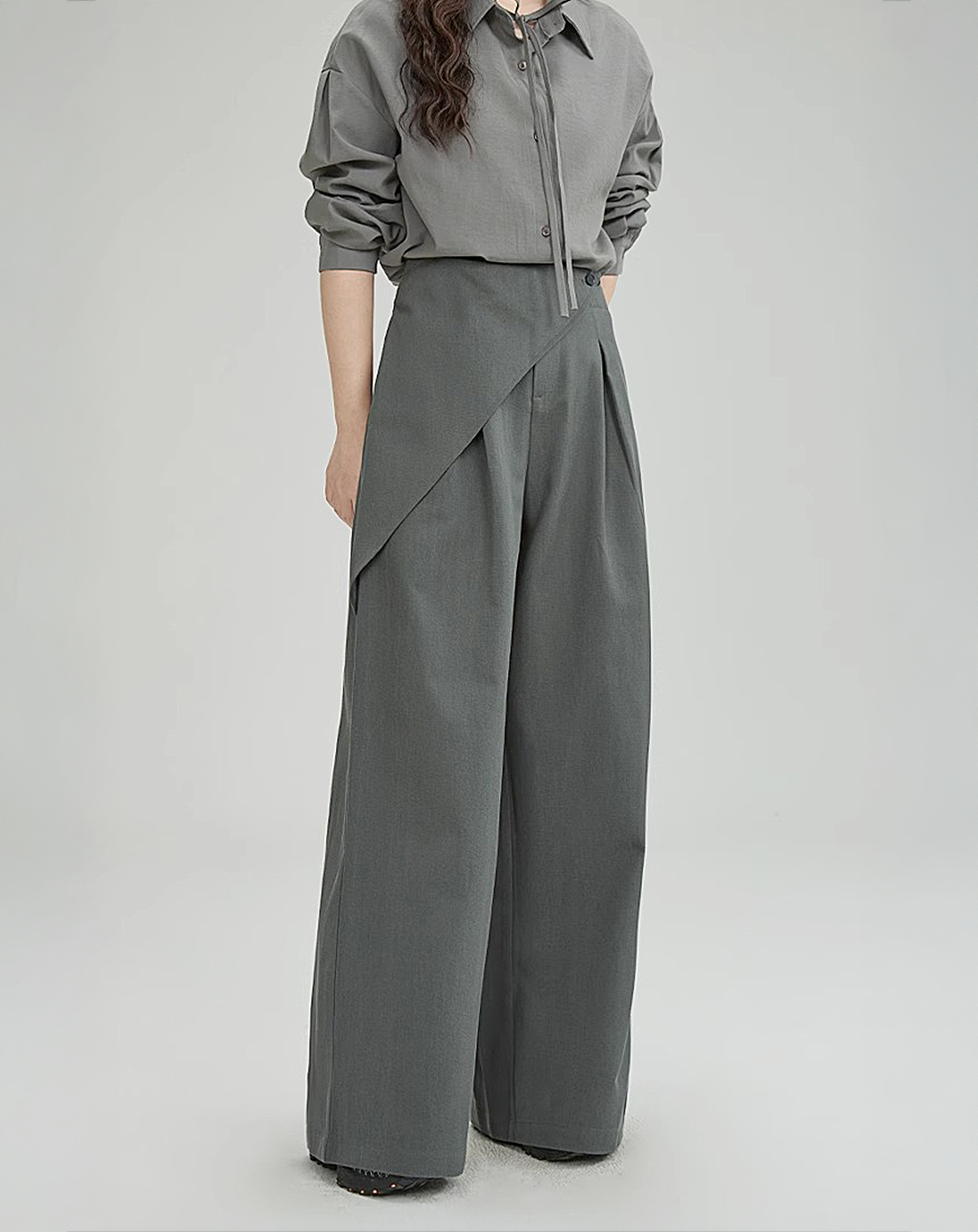 ♀Layered Wrap Pants
