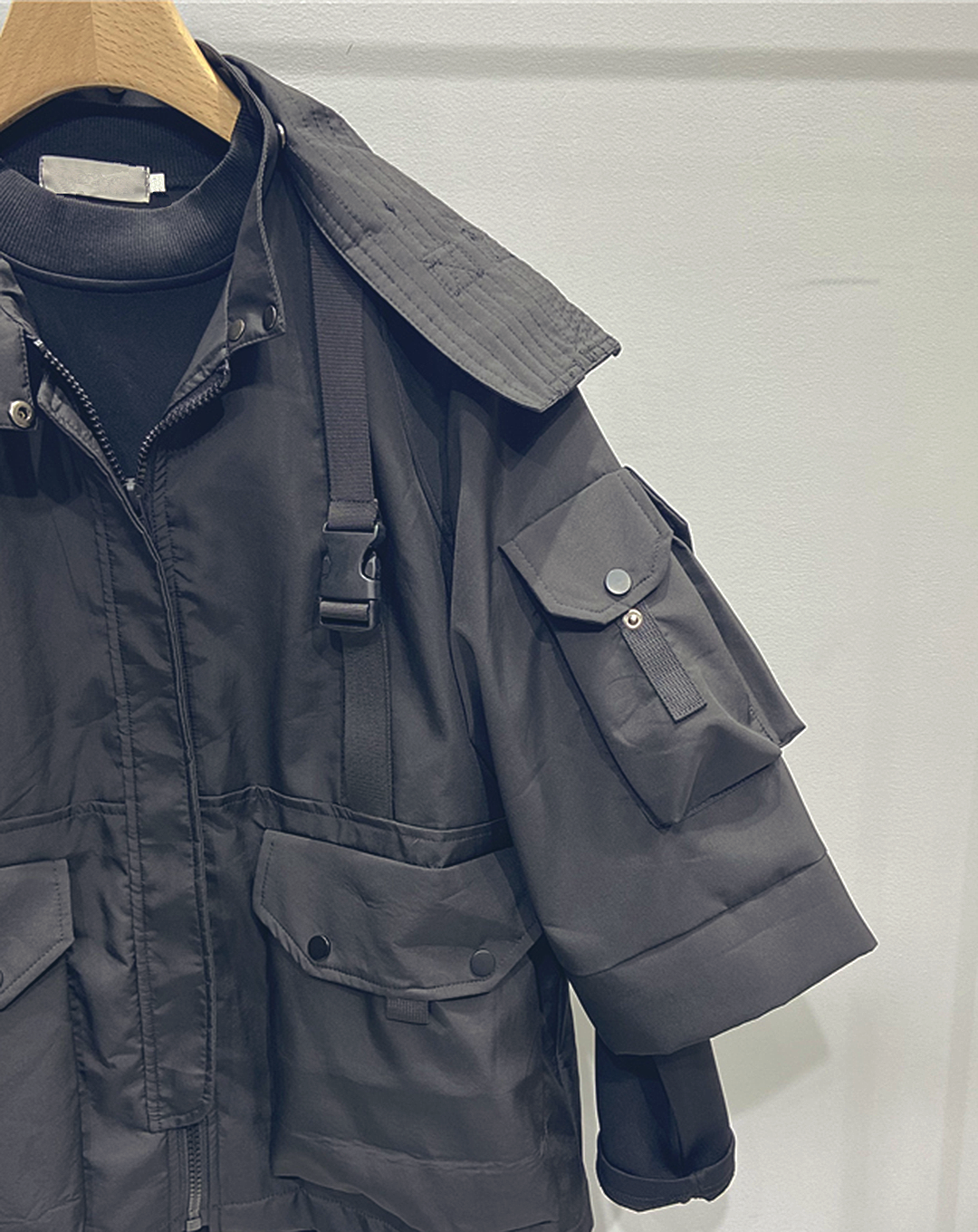 ♂Three-Quarter Sleeve Strap Jacket