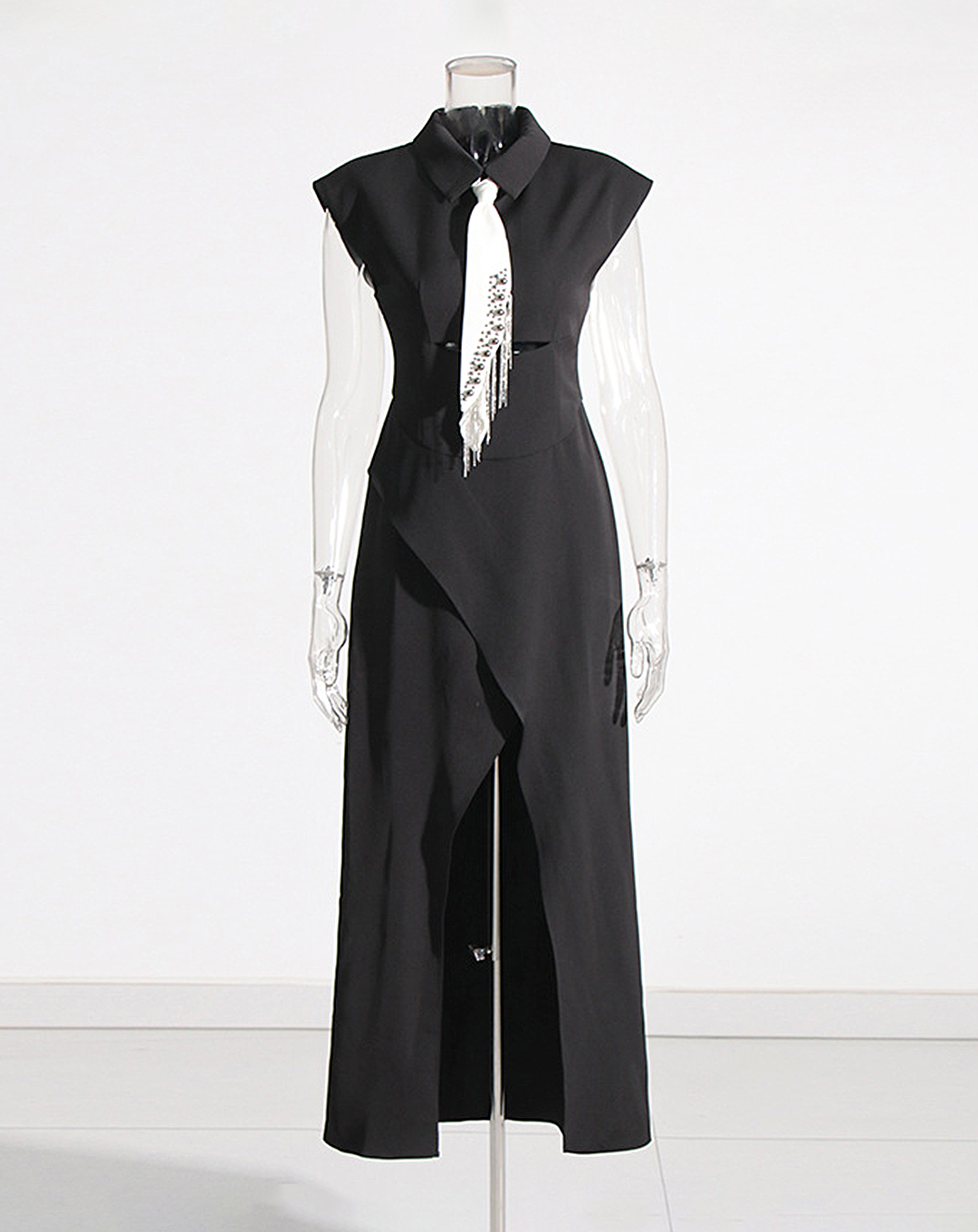 ♀Bijou Tie Sleeveless Dress