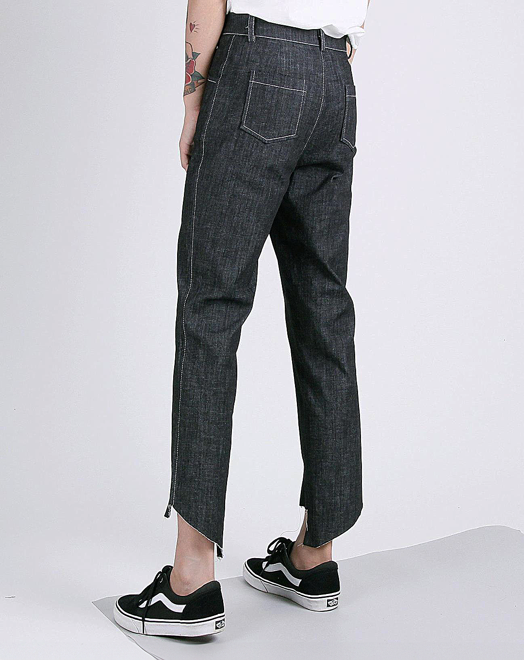 ♂Zip Design Cut-Off Pants