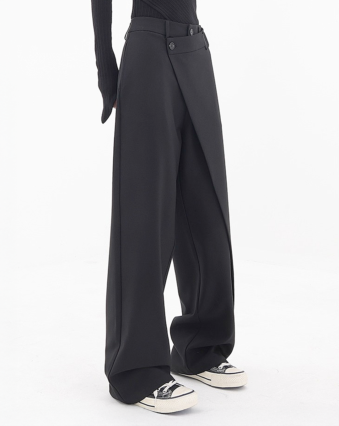 ♀Wrap Front Wide Pants