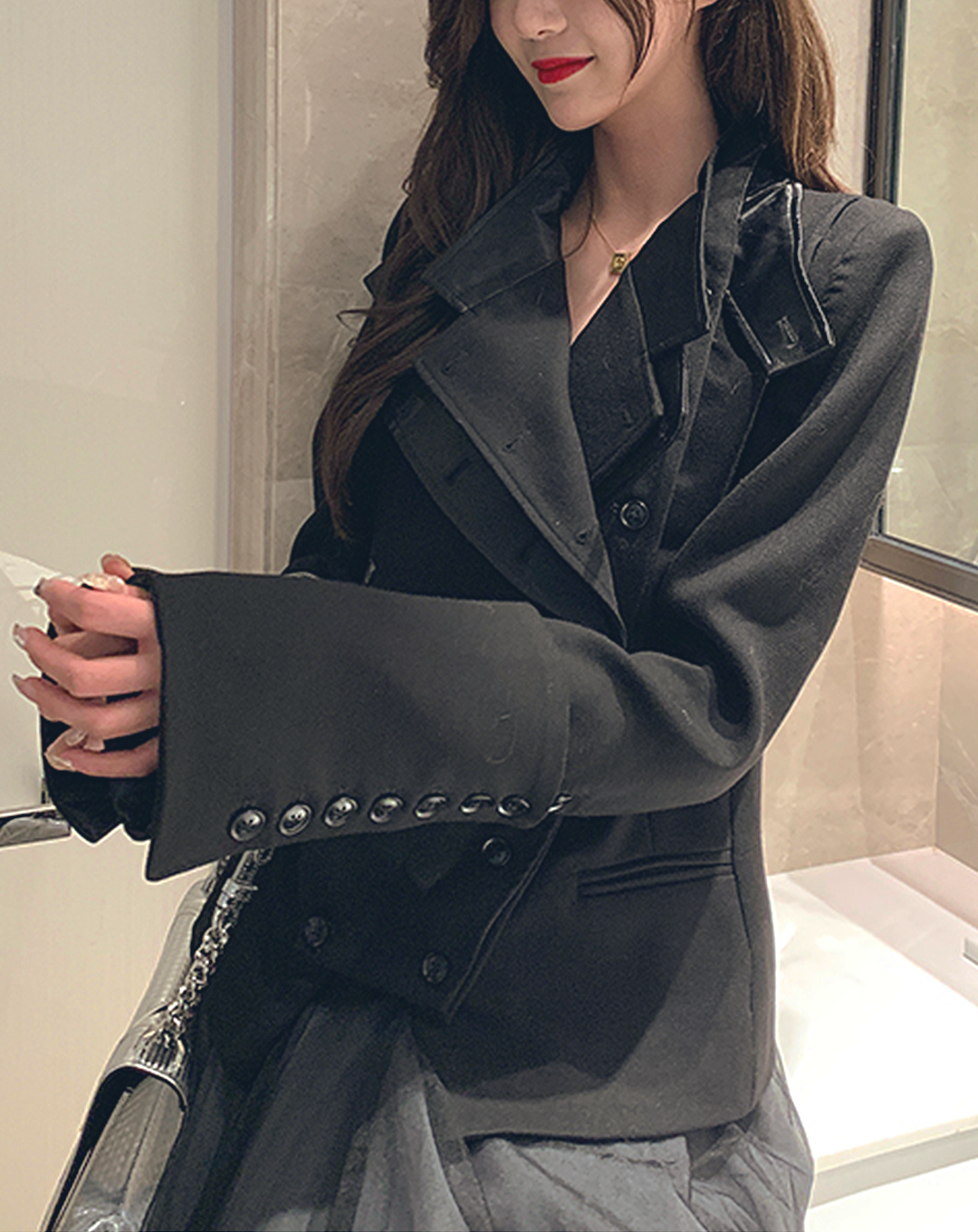 ♀Layer Collar Jacket