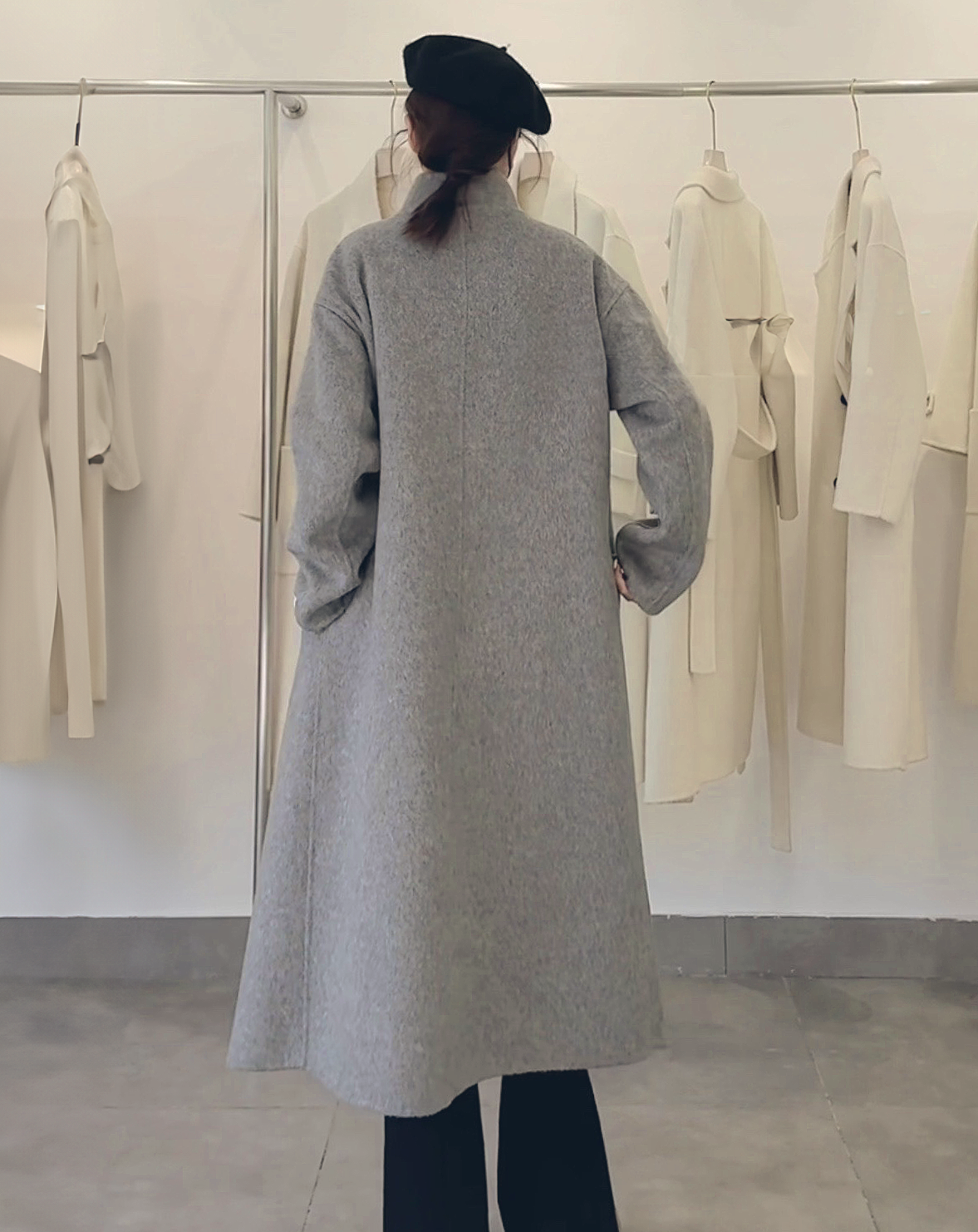 ♀Wool Over Wrap Coat