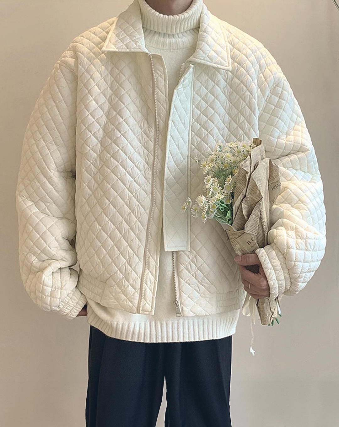 ♂Quilting Zip Jacket