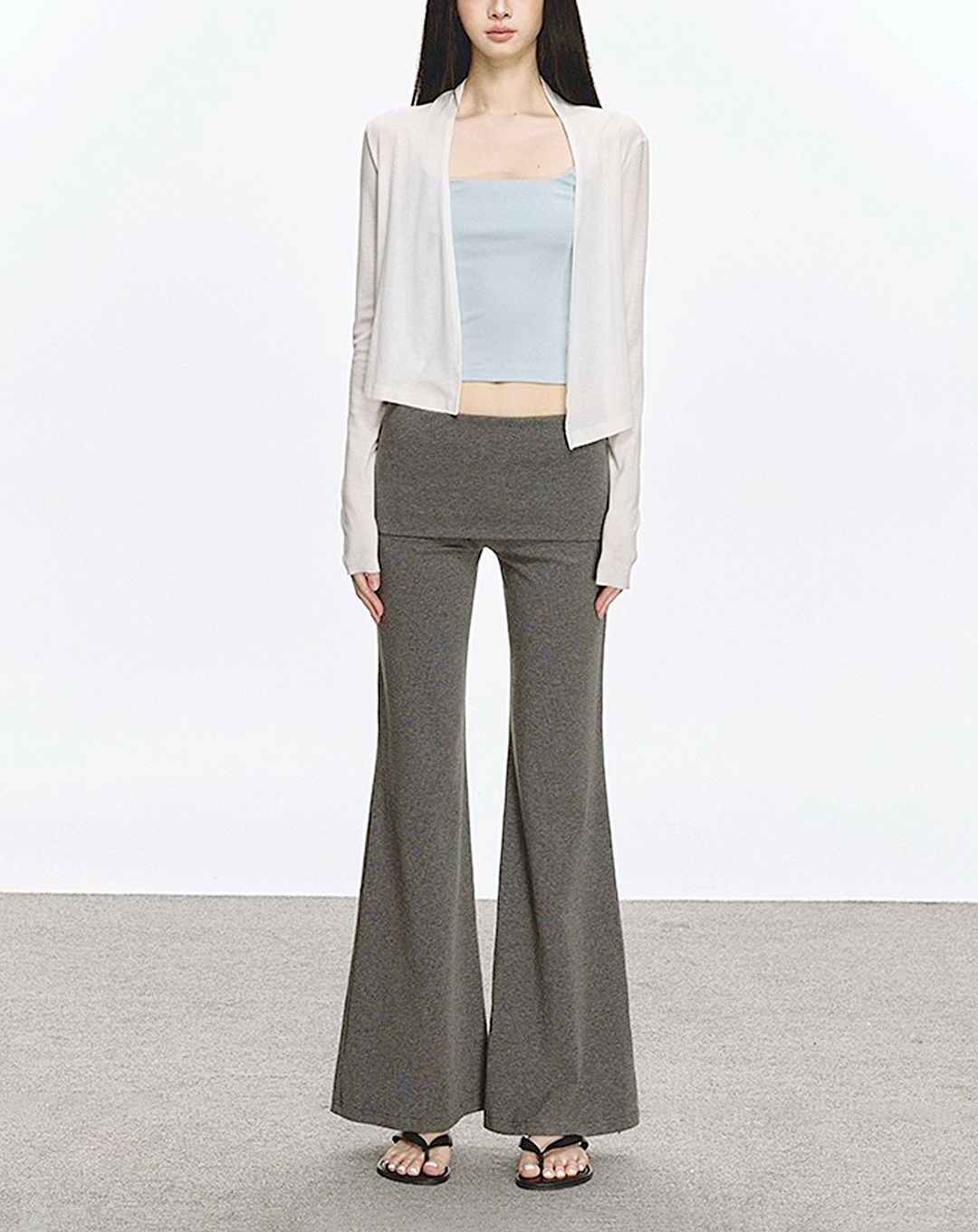 ♀High Waist Flare Pants