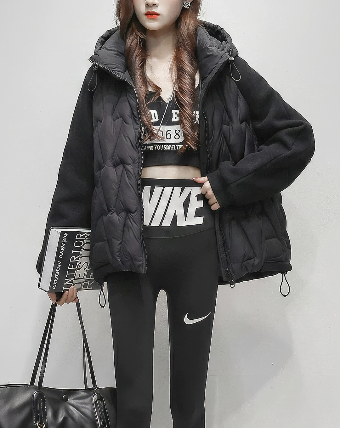 ♀Quilted Hooded Down Jacket