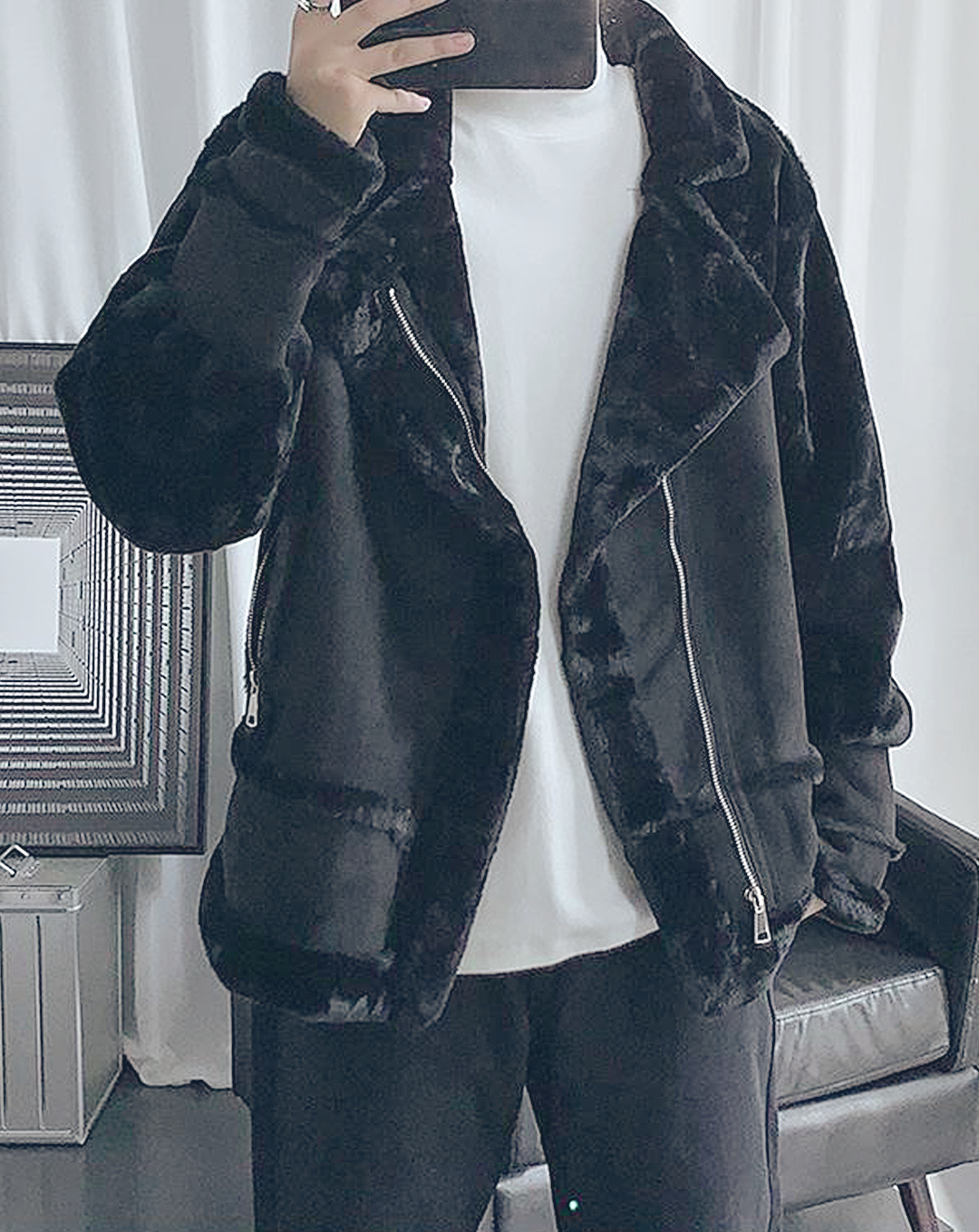 ♂Oversized Mouton Jacket