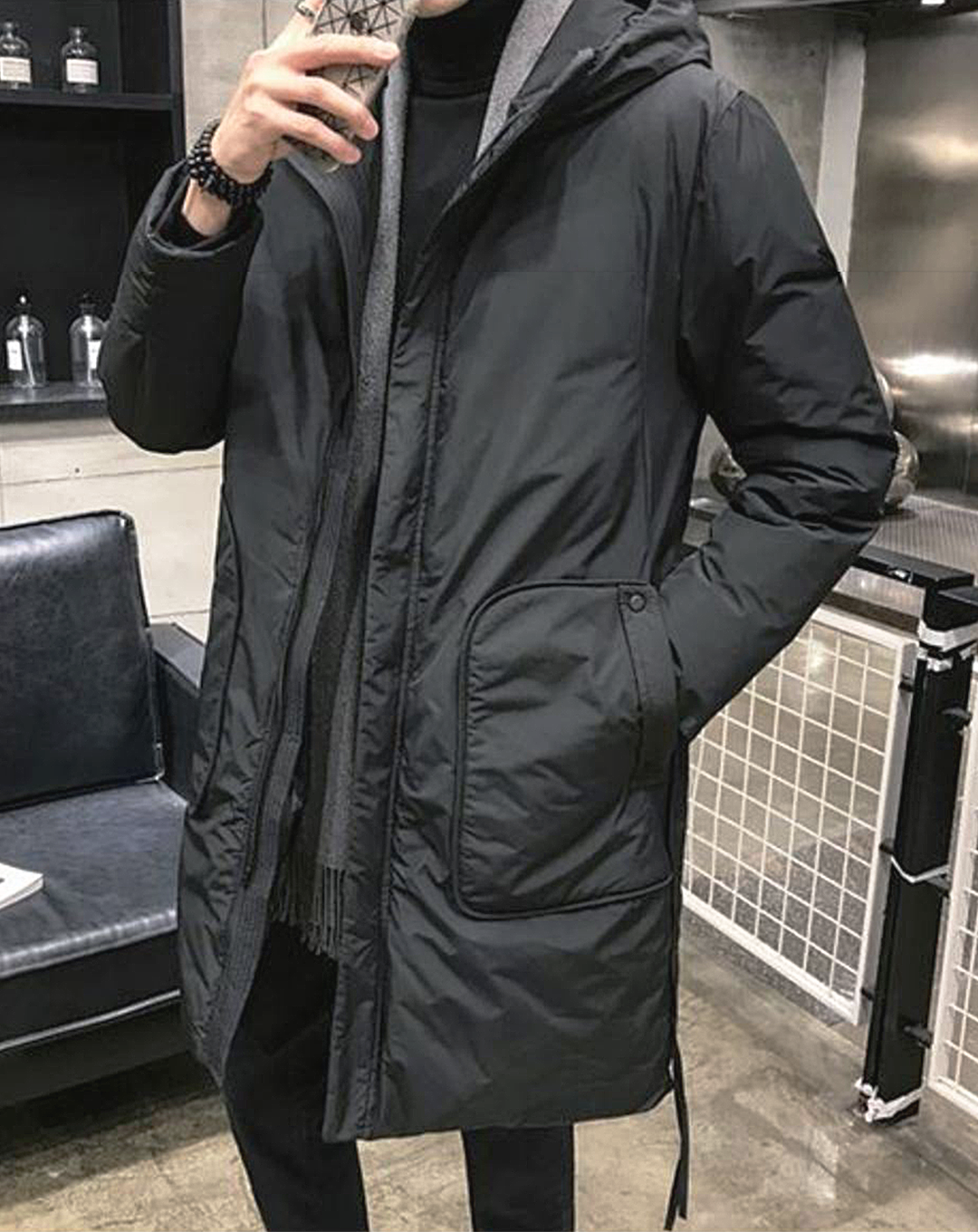 ♂Hooded Down Coat
