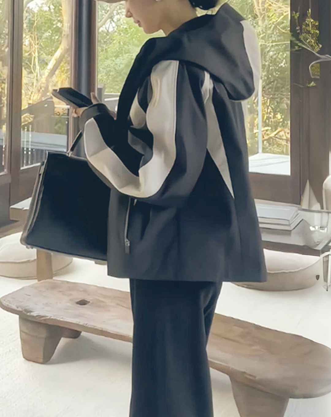 ♀Monotone Volume Mountain Parka