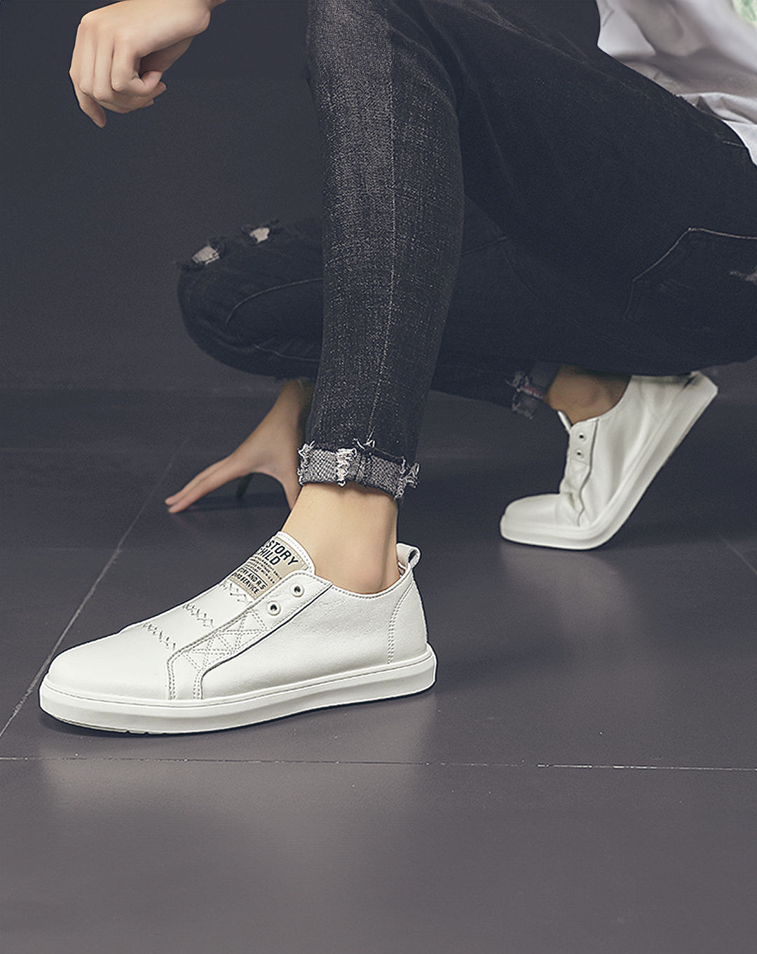 ♂♀Point Cross Stitch Slip-on Shoes