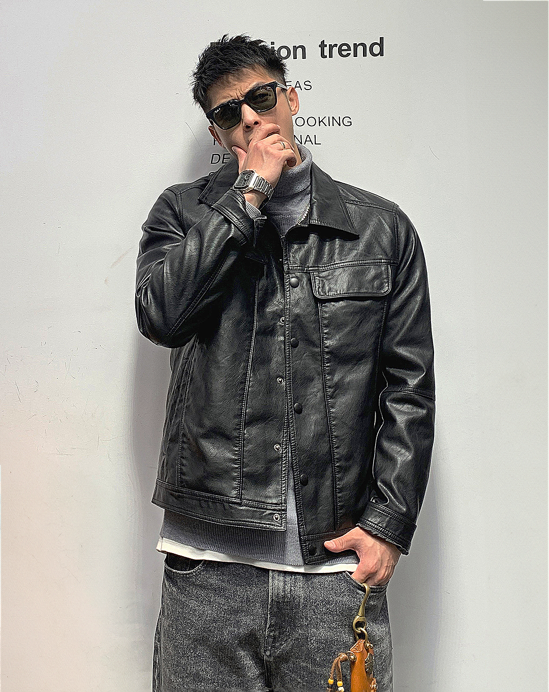 ♂Casual Leather Jacket