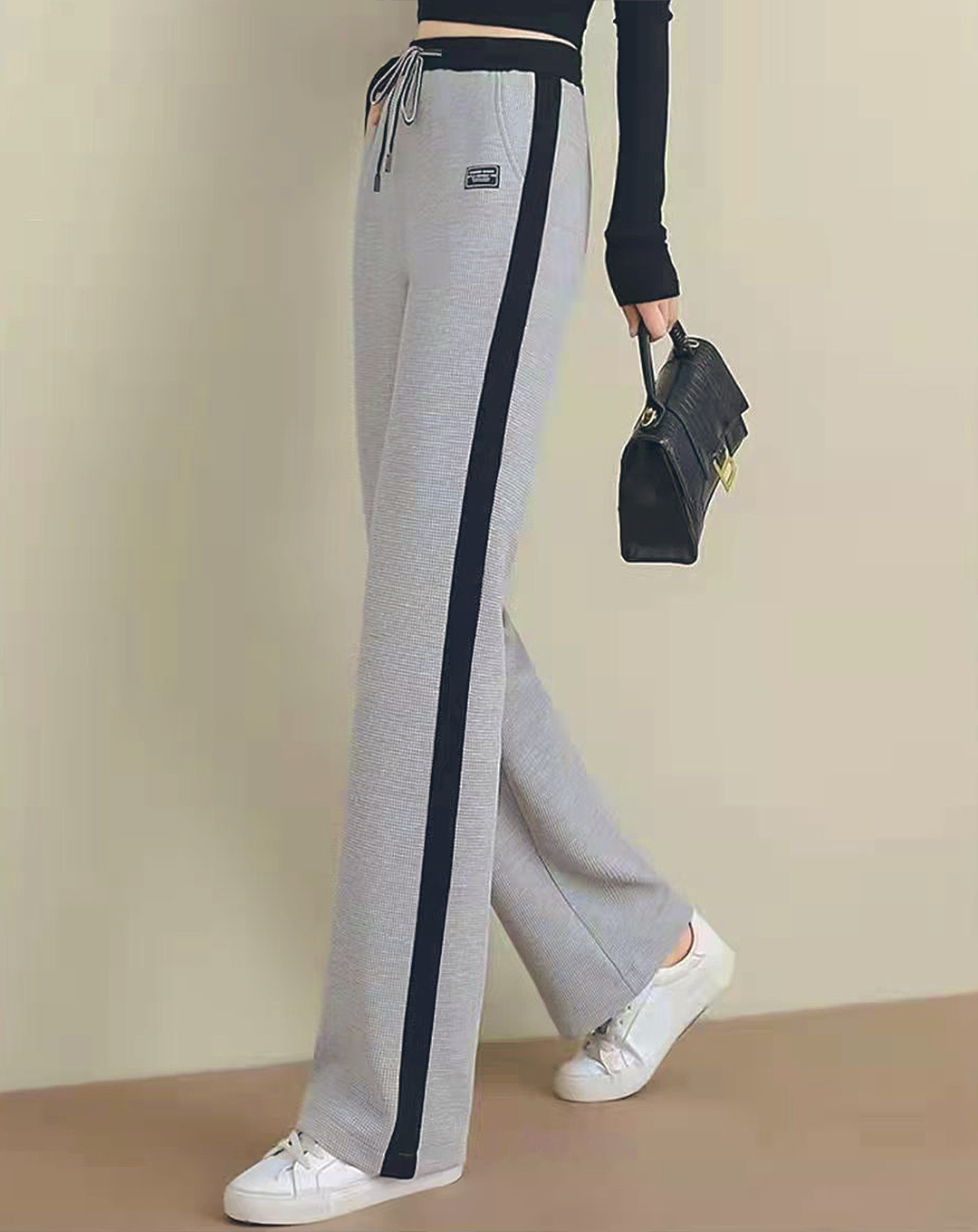 ♀Waffle Soft Line Pants