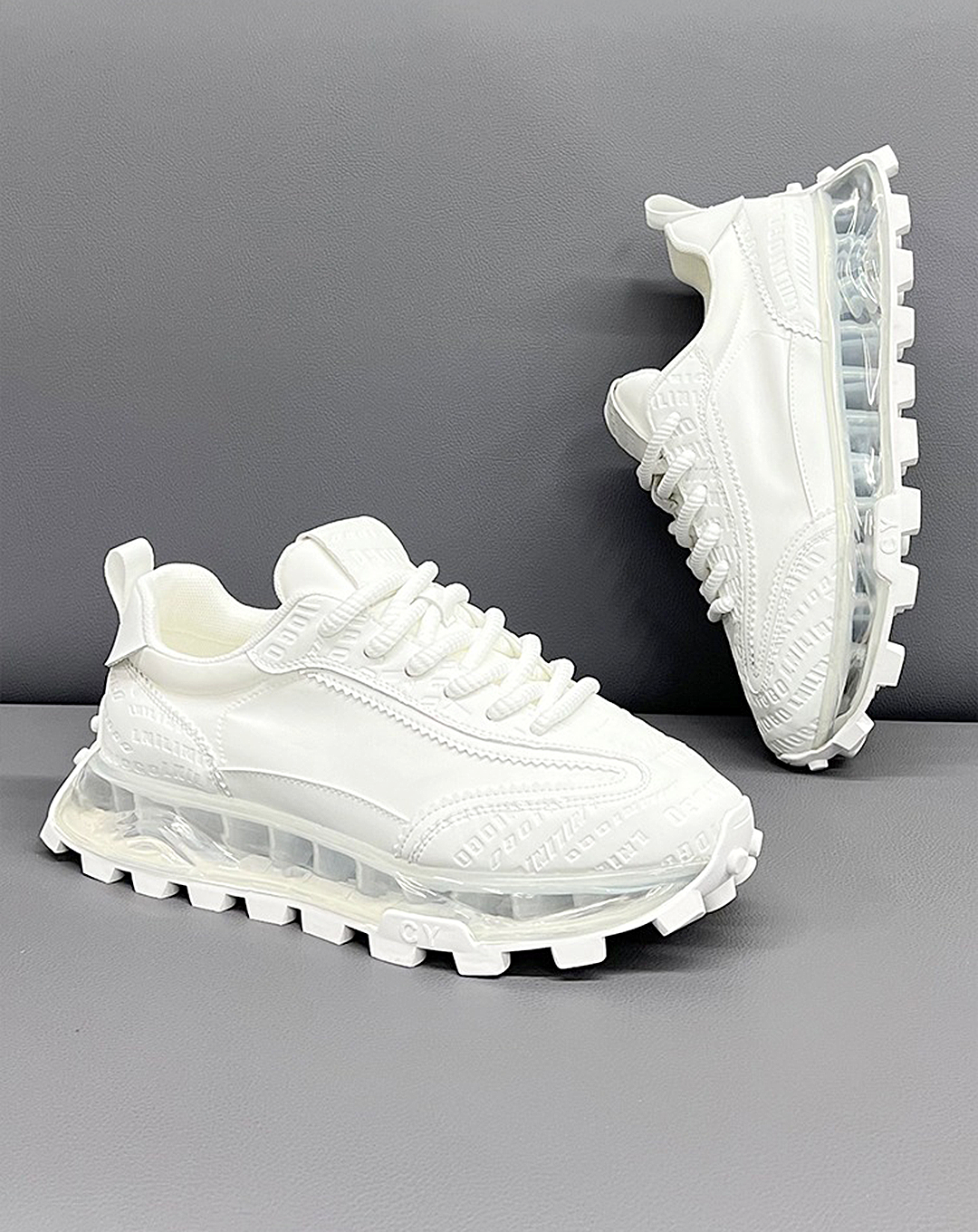 ♀Grid Sole Sneakers