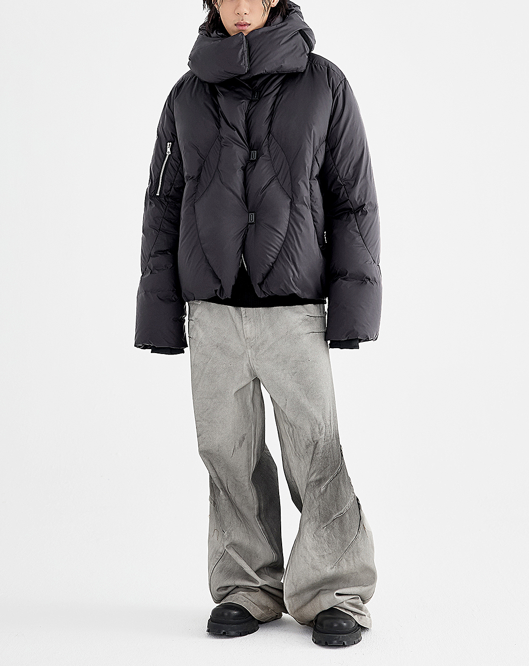 ♂Detachable Hood Down Jacket