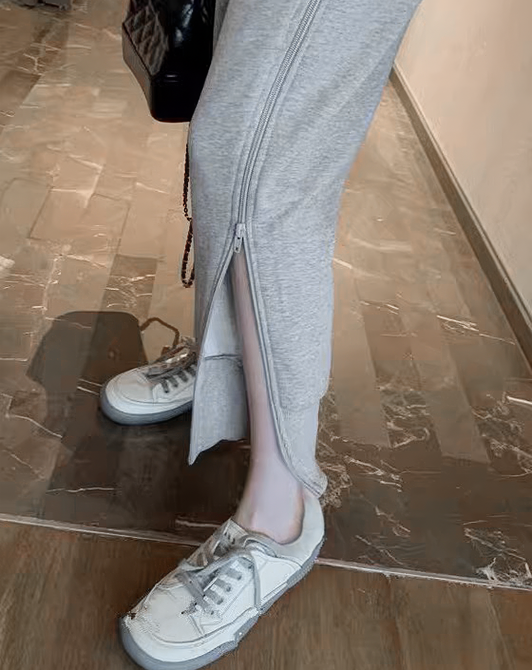 ♀Side-Zip Jogger Bottoms