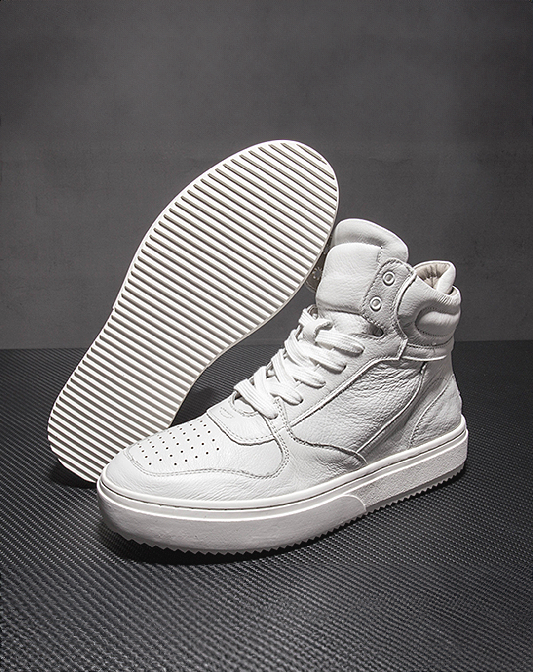 ♂♀本革/High-Cut Sporty Sneakers