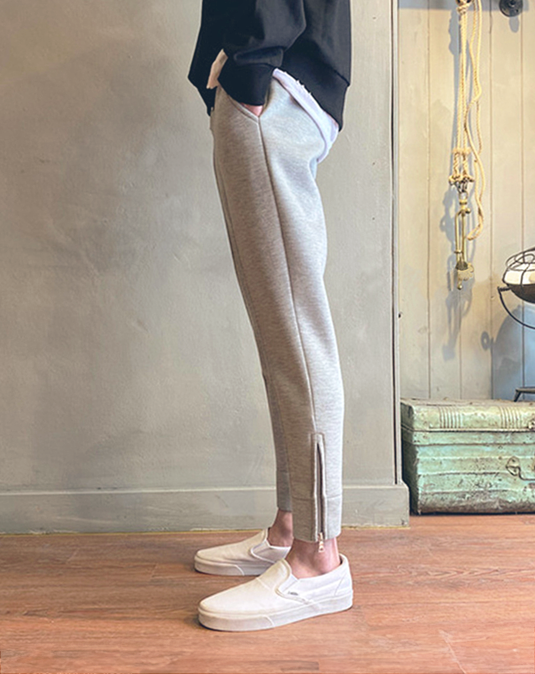 ♂Zip Slit Sweatpants