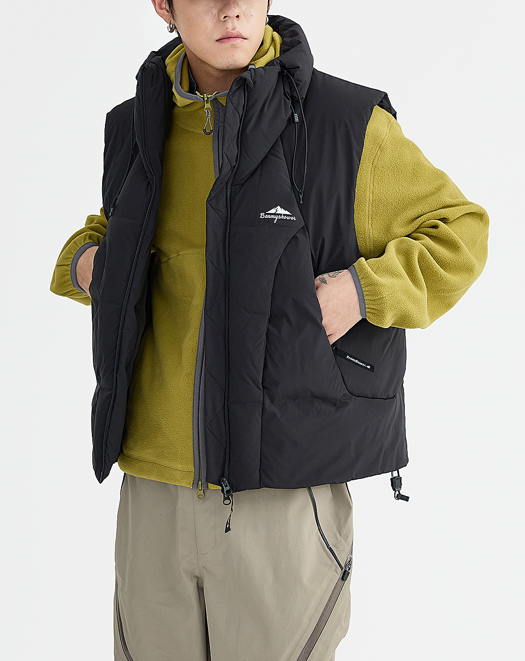 ♂Point Logo Down Vest