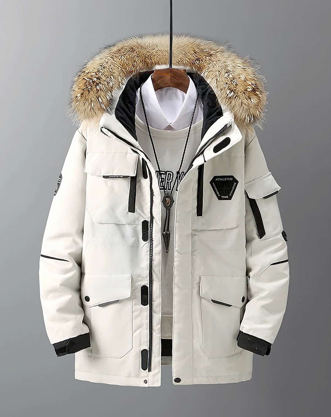 ♂Multi Pocket Down Jacket