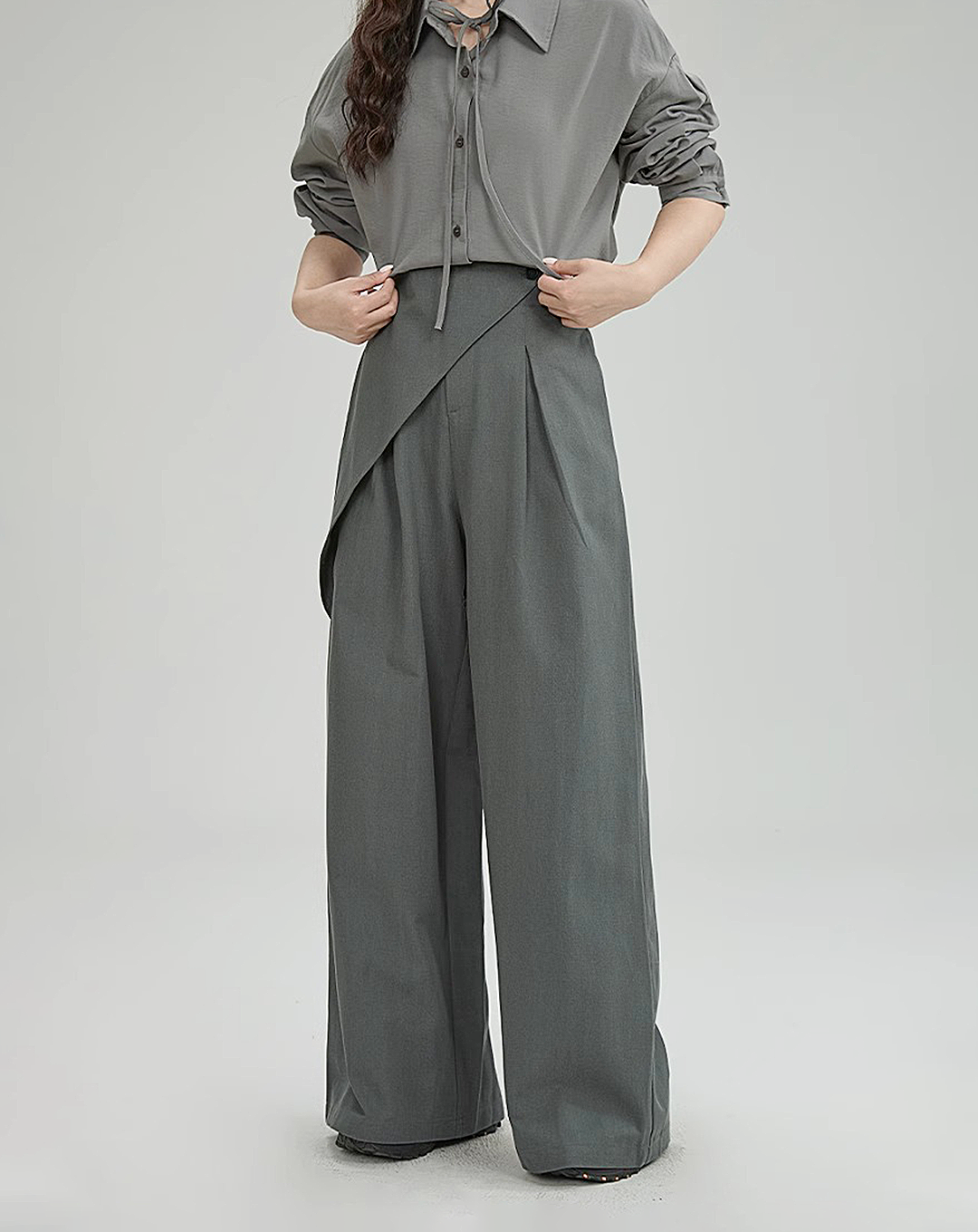 ♀Layered Wrap Pants