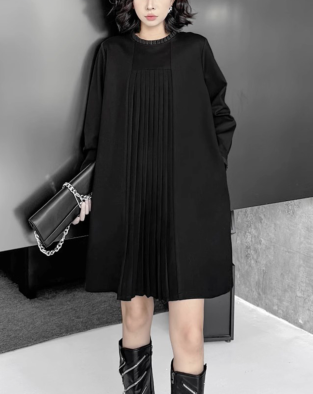 ♀Center Pleat Dress