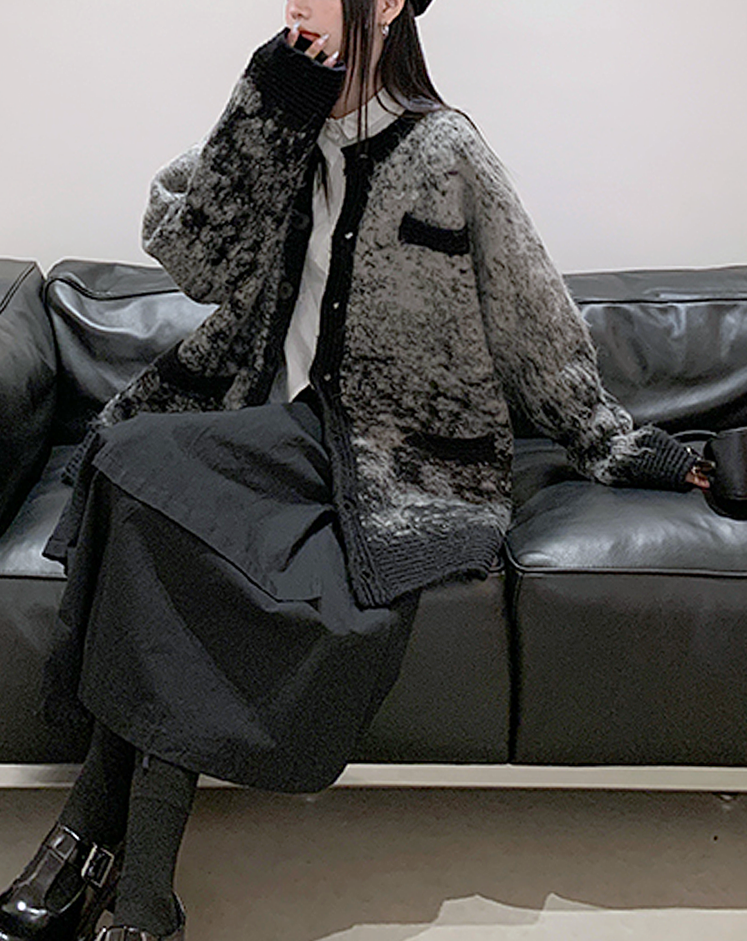 ♀Monotone Gradient Cardigan