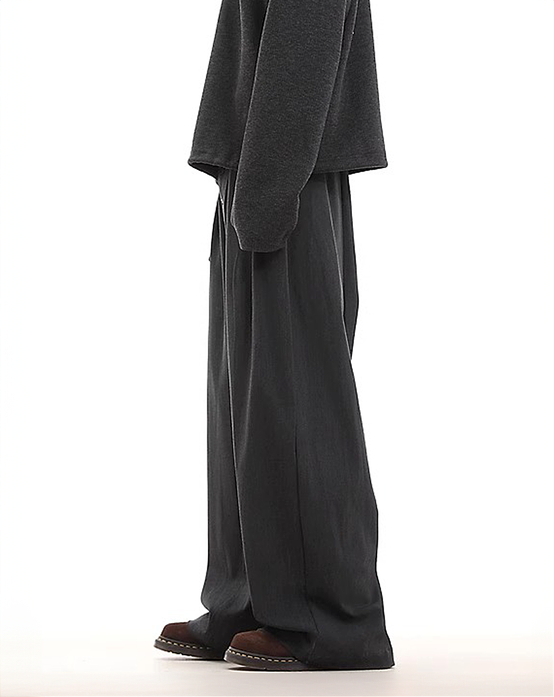 ♂Button Wide-Leg Pants