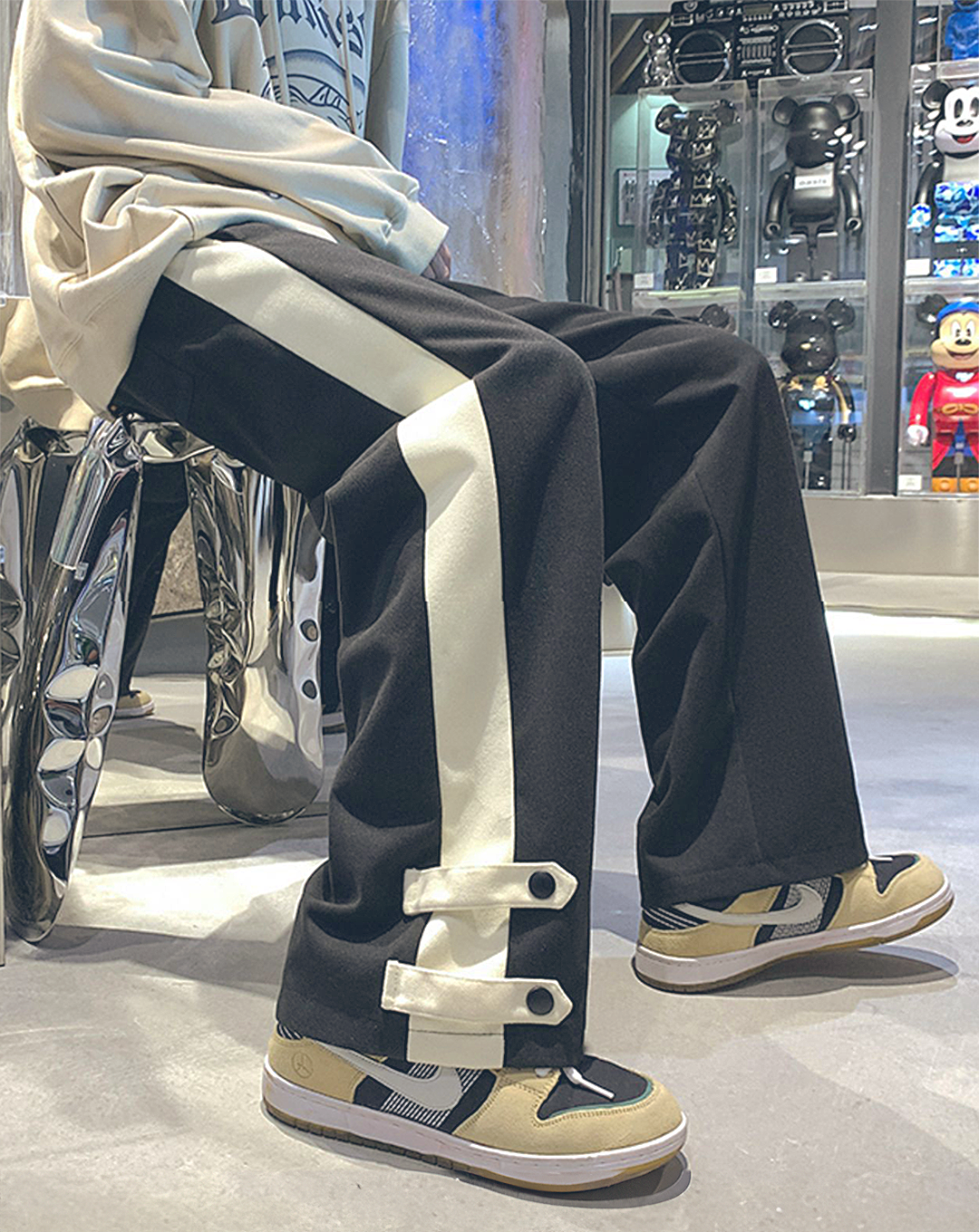 ♂Line Loose Button Pants
