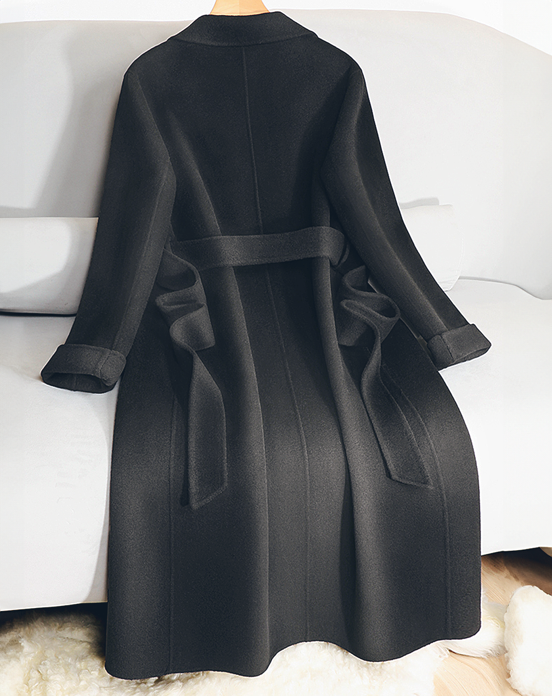 ♀Cashmere Blend Long Coat