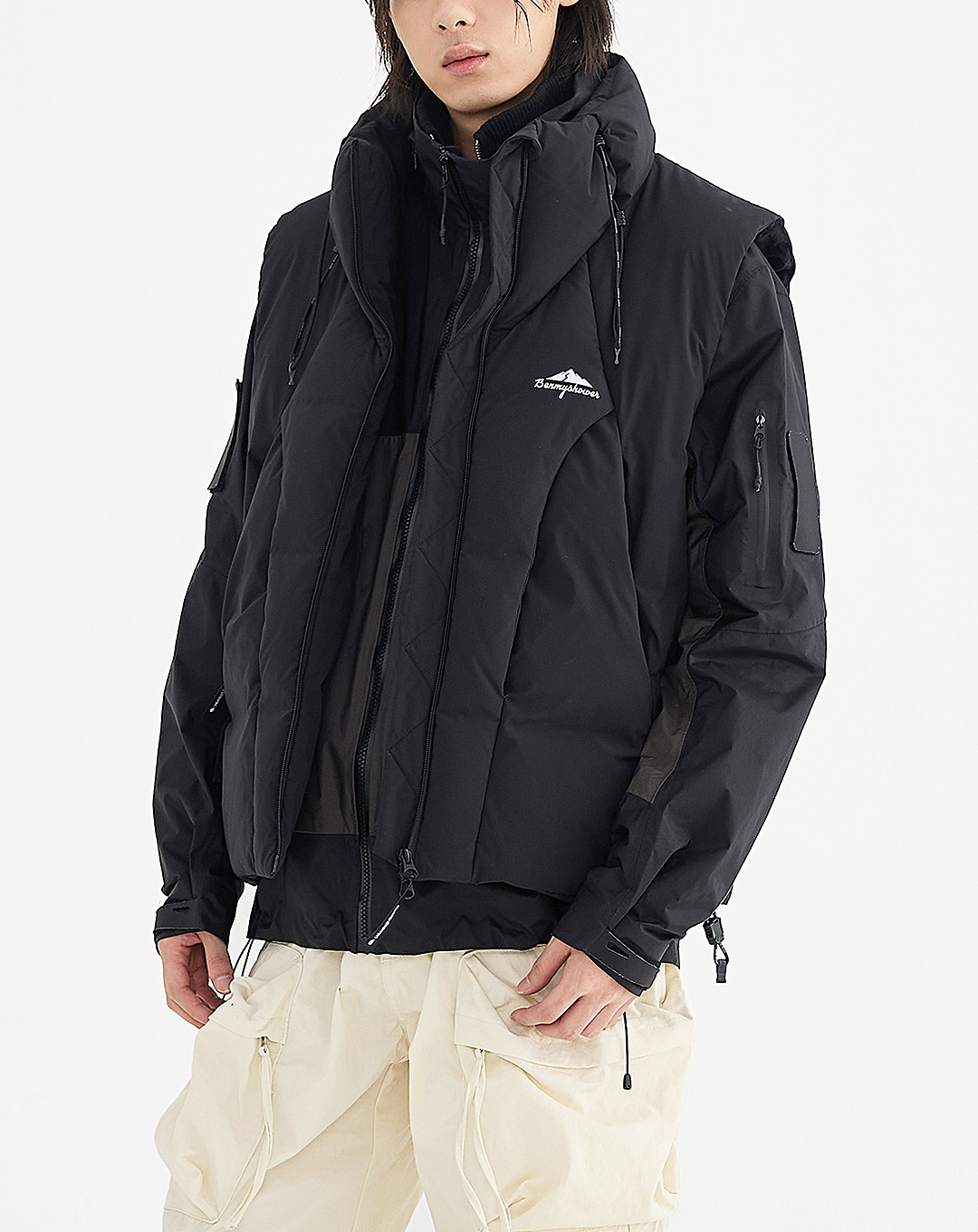 ♂Point Logo Down Vest