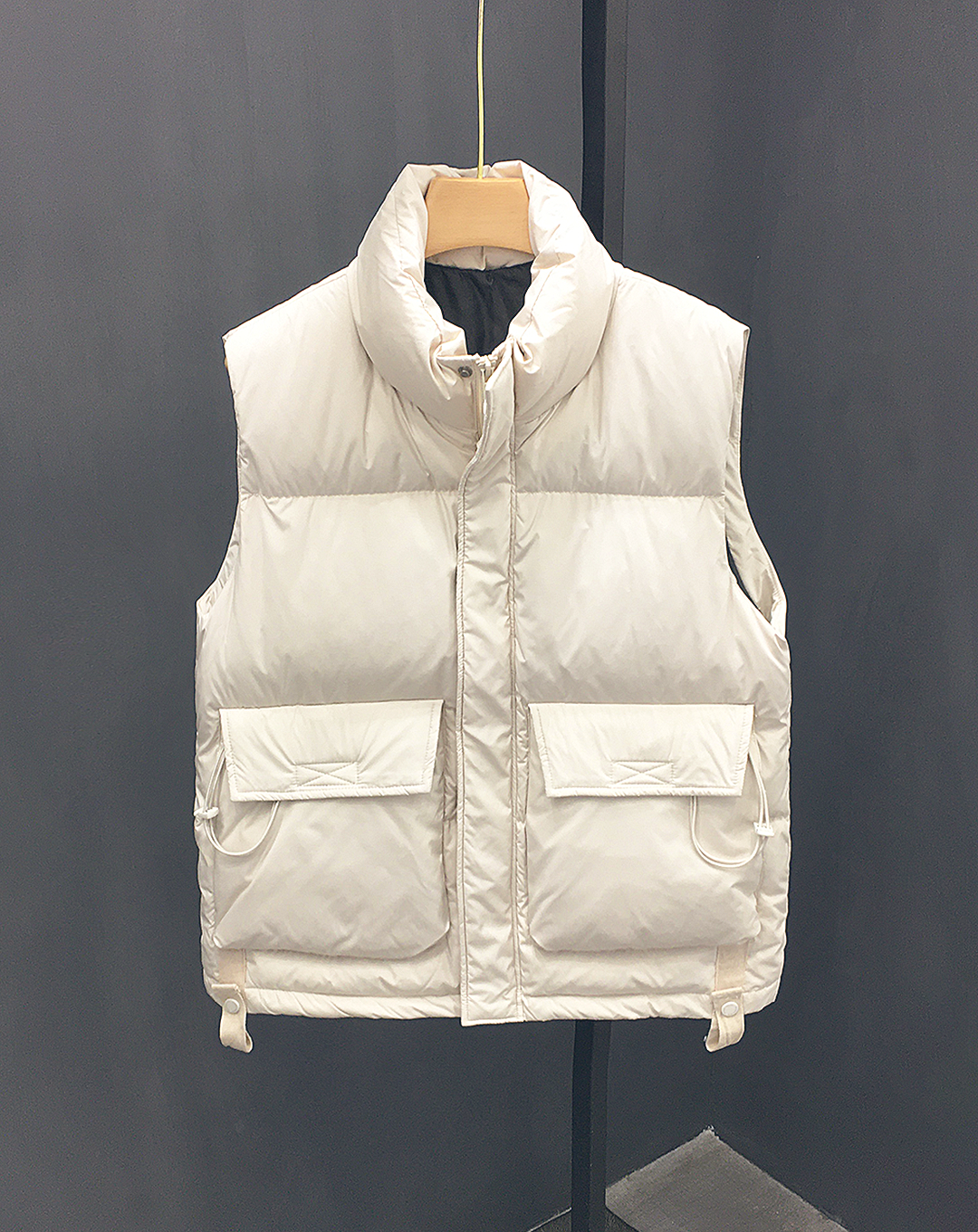 ♂Stand Collar Down Vest