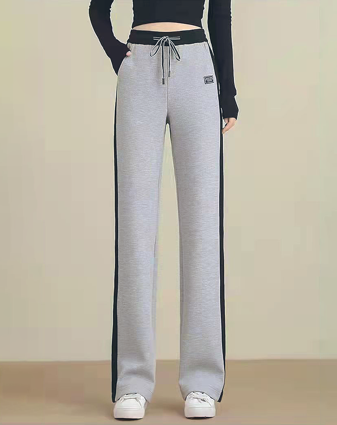 ♀Waffle Soft Line Pants