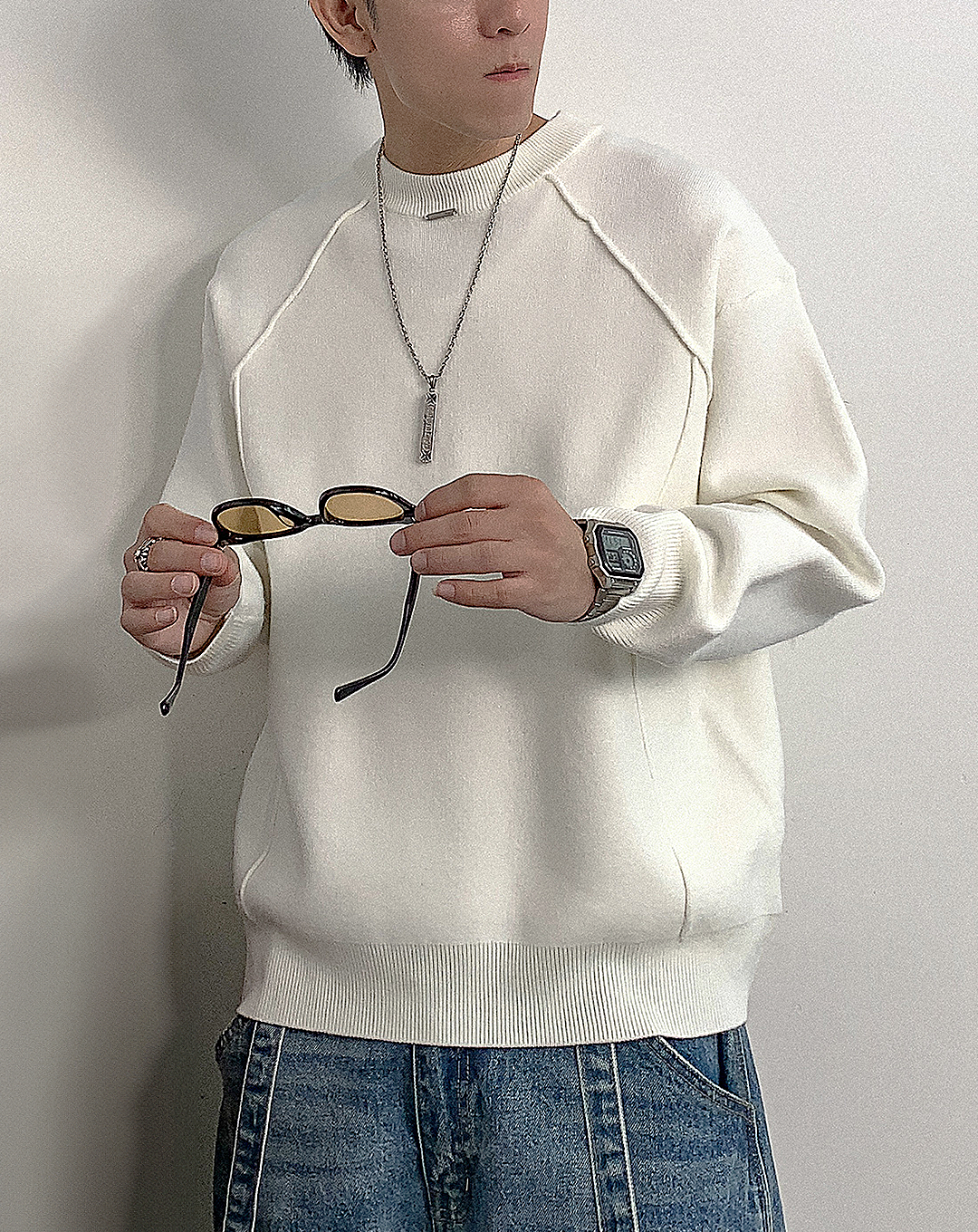 ♂Raglan Sleeve Sweater
