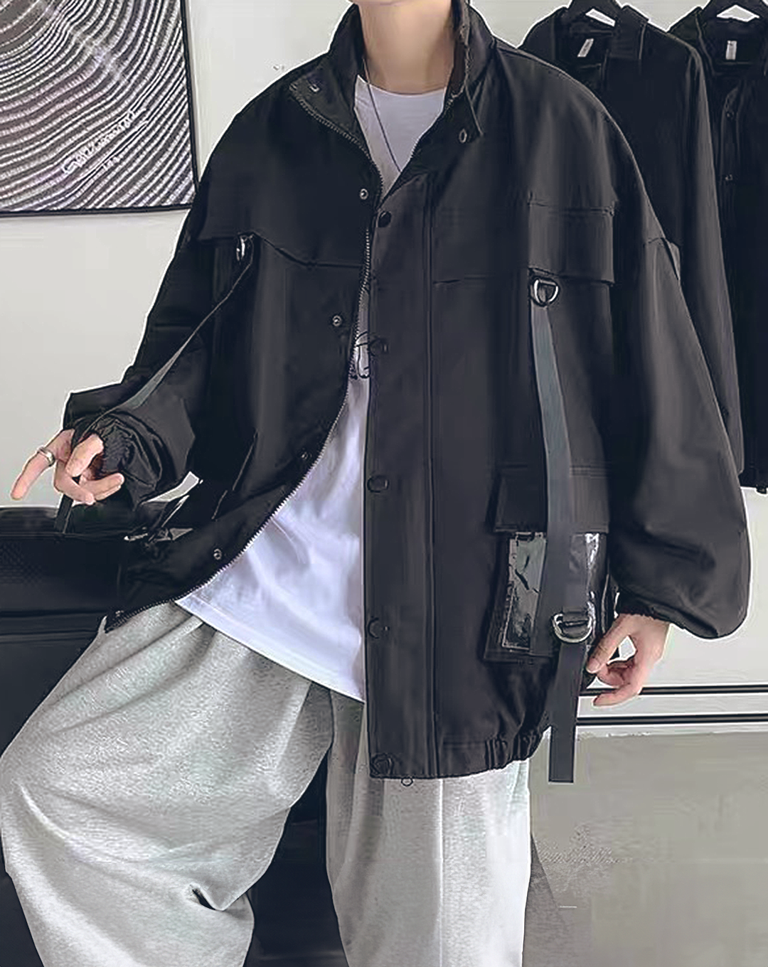 ♂Drop Strap Volume Jacket