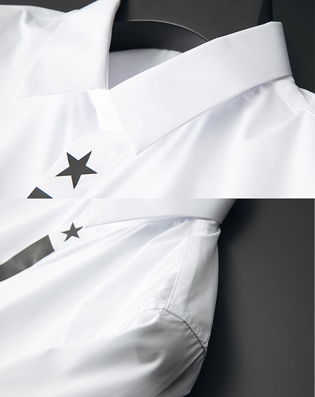 ♂Center Line Star Logo Design Shirt