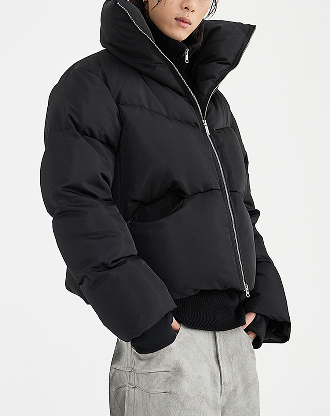 ♂High Collar Down Jacket