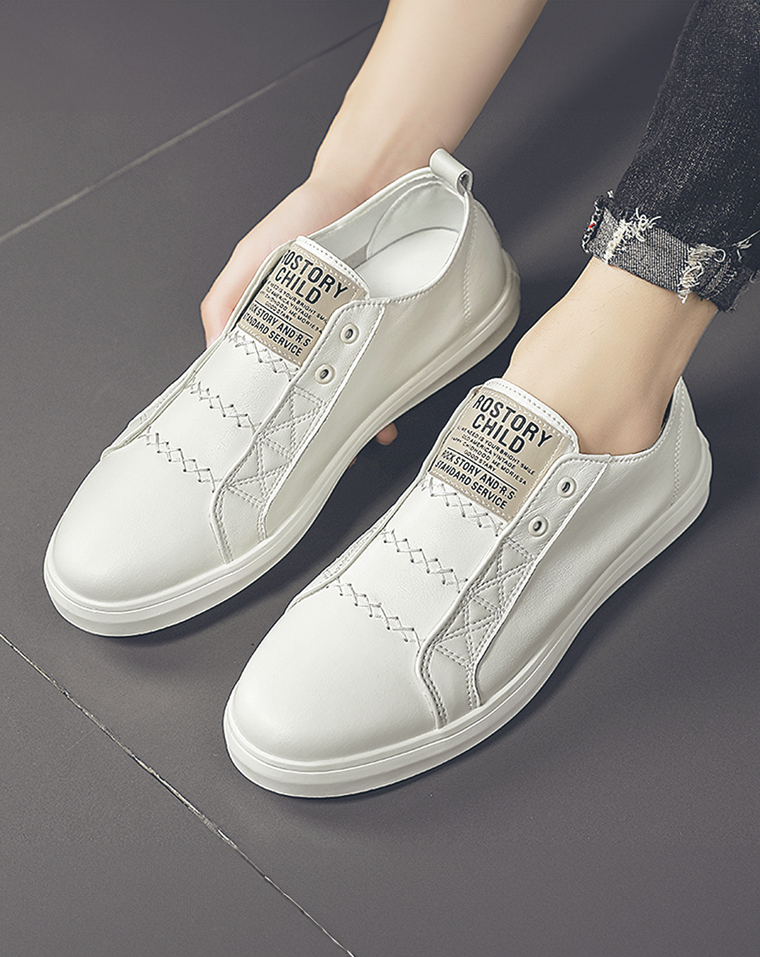 ♂♀Point Cross Stitch Slip-on Shoes