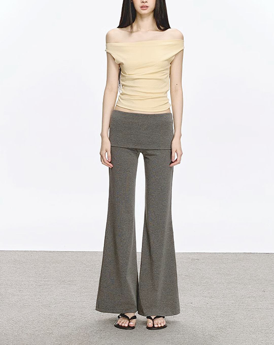 ♀High Waist Flare Pants