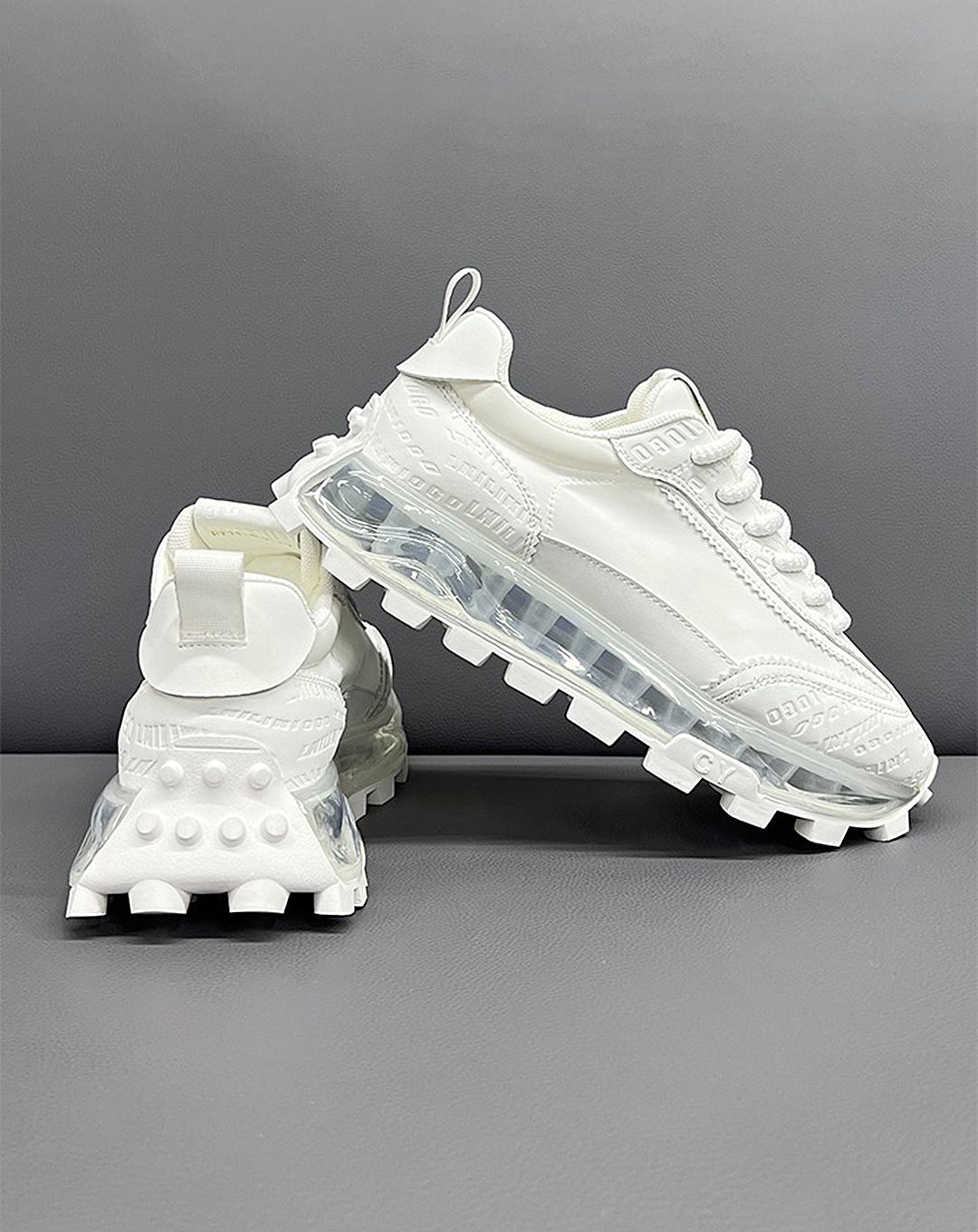 ♀Grid Sole Sneakers