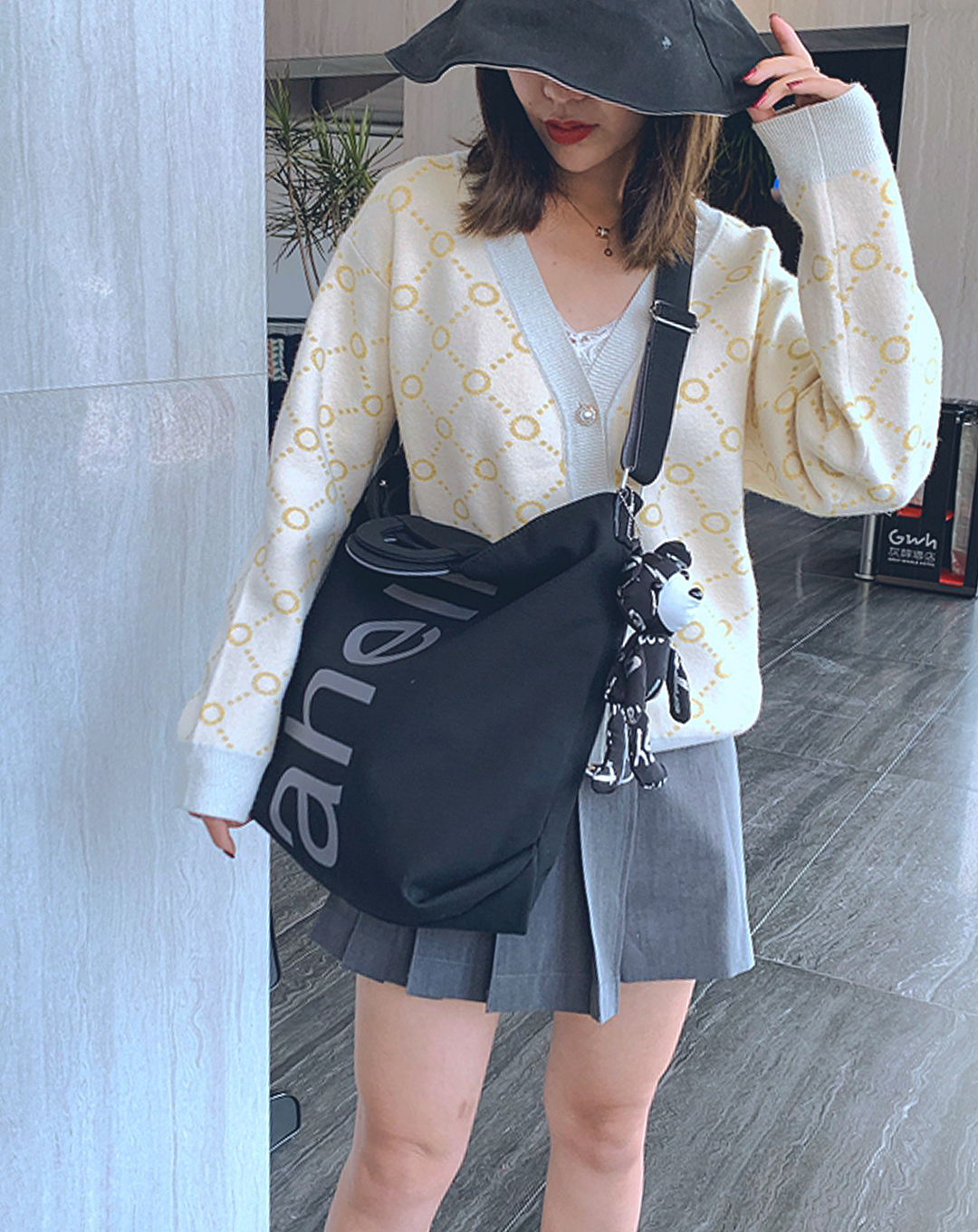 Big Logo Design Shoulder Bag